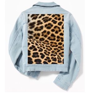 Original Hand-made Fad Blue Jean Jacket Art